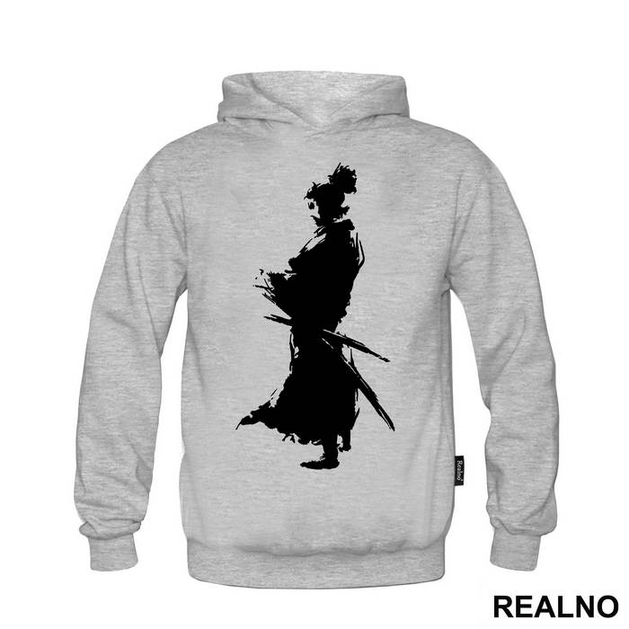Standing With His Back Turned - Samurai