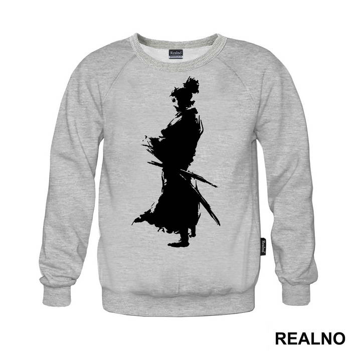 Standing With His Back Turned - Samurai