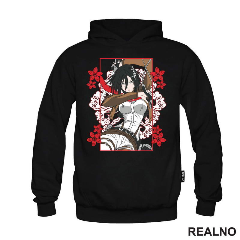 Mikasa And Flowers - Attack On Titan - AOT - Majica