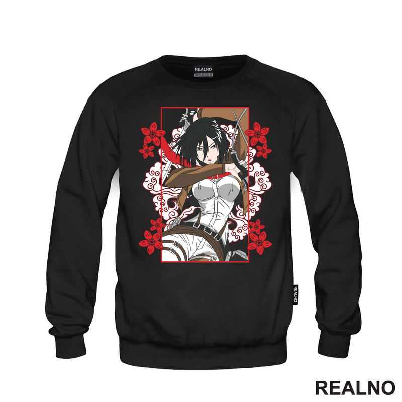 Mikasa And Flowers - Attack On Titan - AOT - Majica