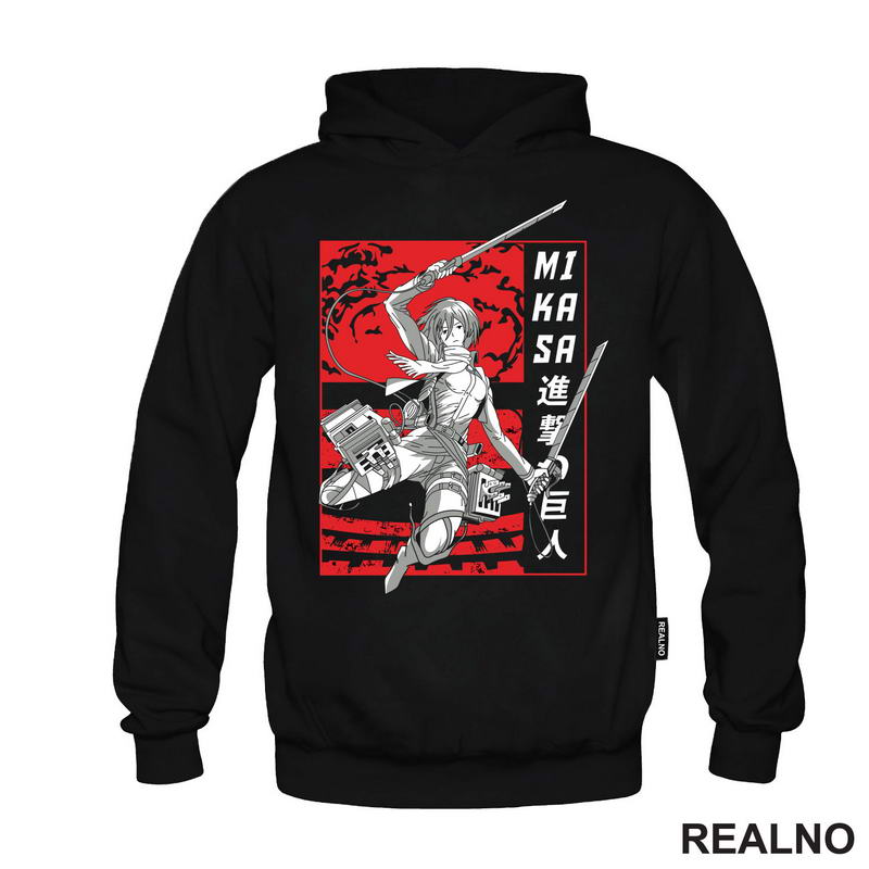 Mikasa - Red Attack - Attack On Titan - AOT - Majica