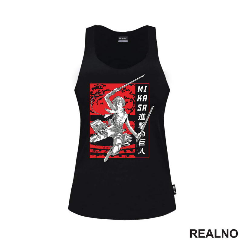 Mikasa - Red Attack - Attack On Titan - AOT - Majica