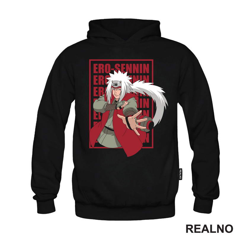 Ero Sennin - Jiraiya - Red - Naruto - Majica