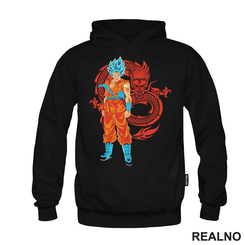 Dragon And Blue Saiyan - Goku - Dragon Ball - Majica