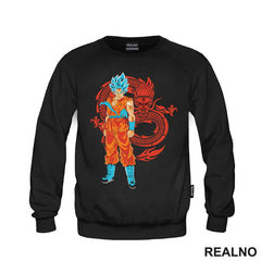 Dragon And Blue Saiyan - Goku - Dragon Ball - Majica