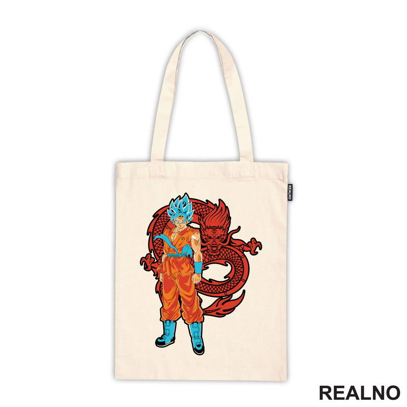 Dragon And Blue Saiyan - Goku - Dragon Ball - Majica