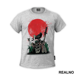 Skull And Helmet In On The Battlefield - Samurai
