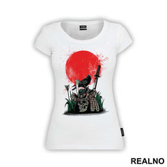 Skull And Helmet In On The Battlefield - Samurai