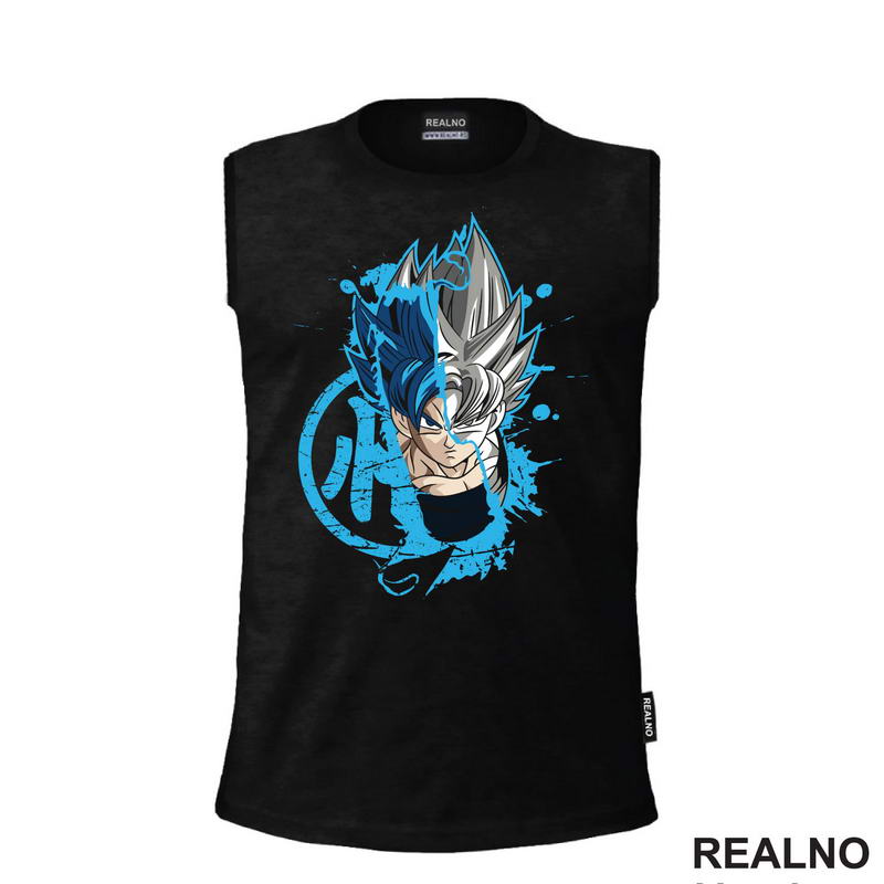 Half Face - Goku - Dragon Ball - Majica