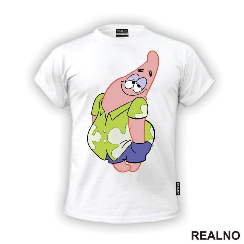 Patrik Se Stidi - Sundjer Bob - Sponge Bob - Crtani Filmovi - Majica