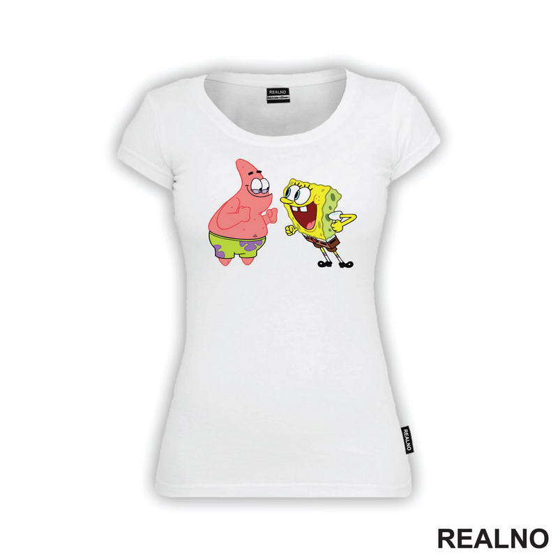 Raduju se - Patrik - Sundjer Bob - Sponge Bob - Crtani Filmovi - Majica