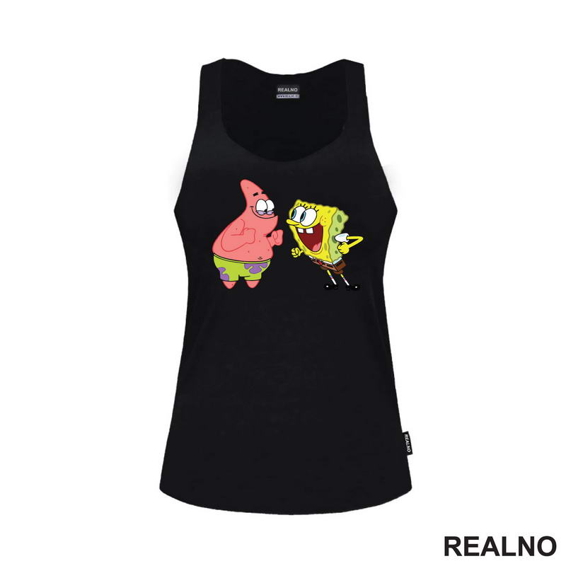 Raduju se - Patrik - Sundjer Bob - Sponge Bob - Crtani Filmovi - Majica