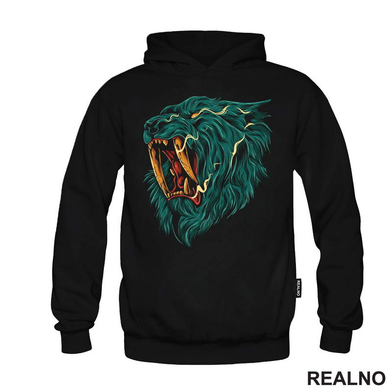 Plavi - Ljut - Lav - Lion - Životinje - Majica