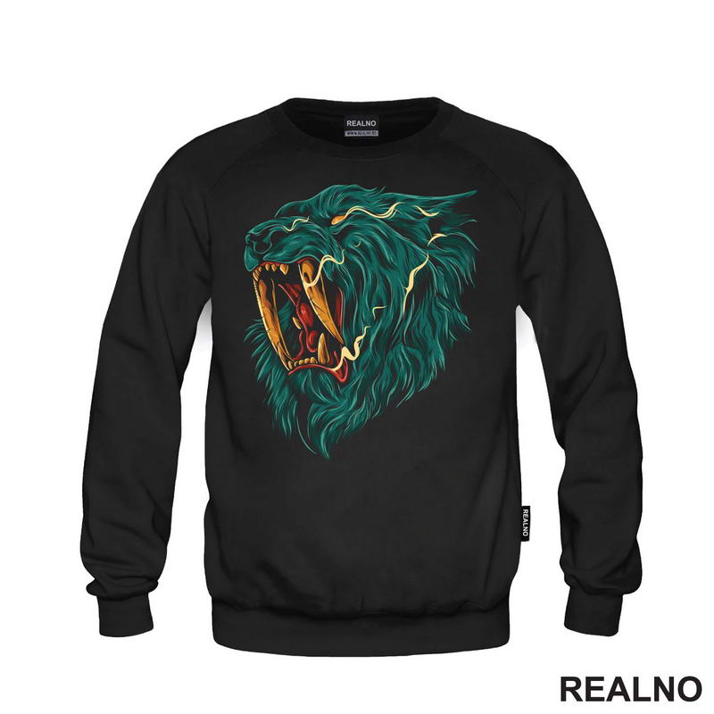 Plavi - Ljut - Lav - Lion - Životinje - Majica