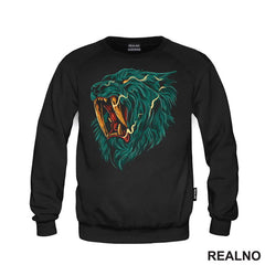 Plavi - Ljut - Lav - Lion - Životinje - Majica