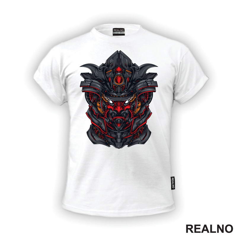 With White Fiery Eyes - Samurai - Majica