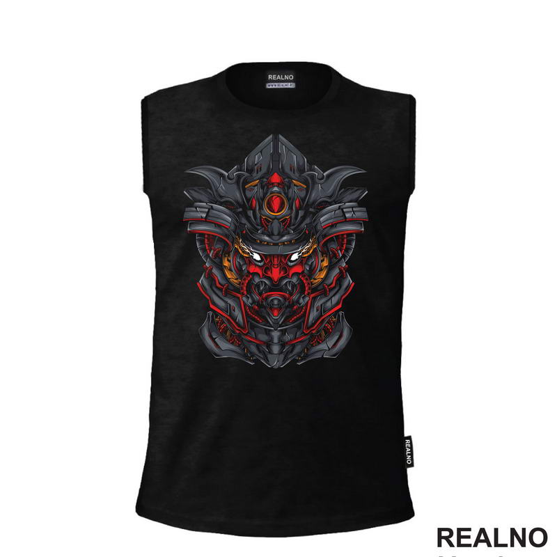 With White Fiery Eyes - Samurai - Majica
