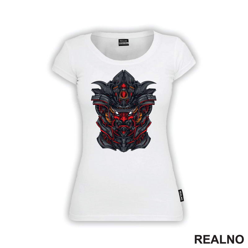 With White Fiery Eyes - Samurai - Majica