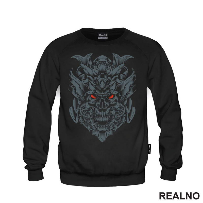 Skull With Red Eyes - Samurai - Majica