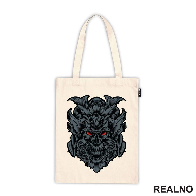 Skull With Red Eyes - Samurai - Majica