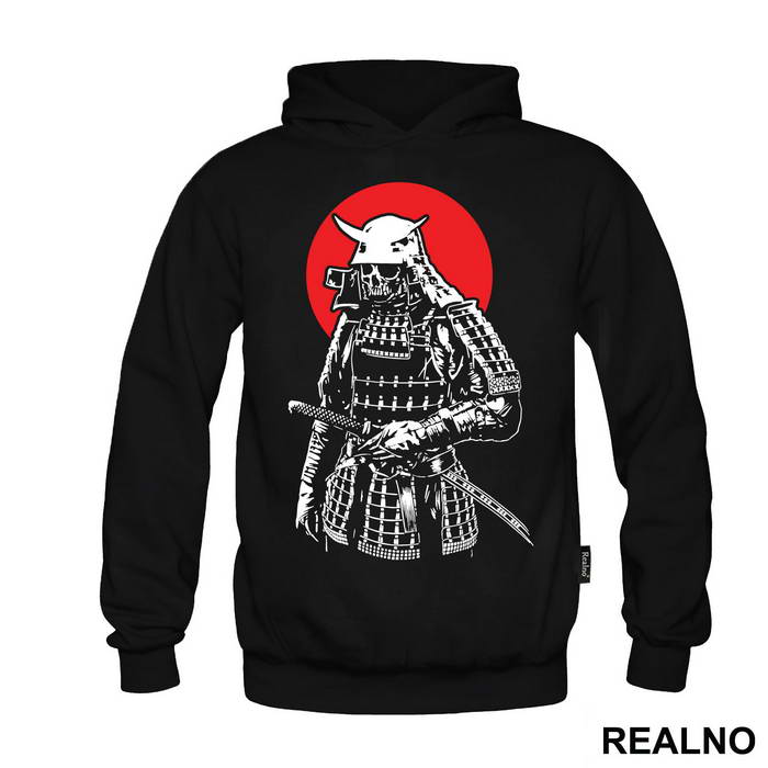 Skull Samurai And Red Moon