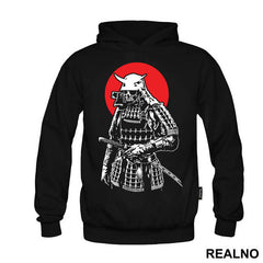 Skull Samurai And Red Moon