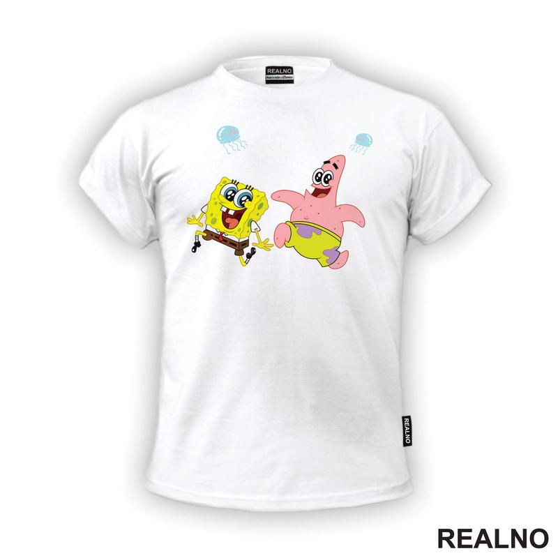 Đuskaju - Patrik - Sundjer Bob - Sponge Bob - Crtani Filmovi - Majica