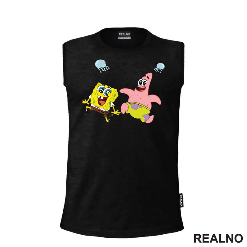 Đuskaju - Patrik - Sundjer Bob - Sponge Bob - Crtani Filmovi - Majica