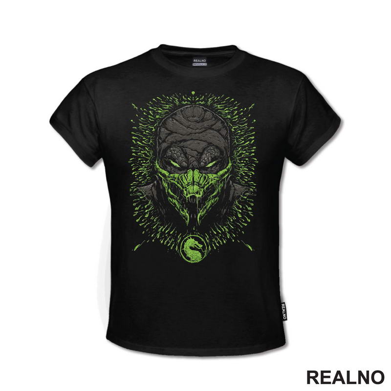 Reptil - Dots - Head - Mortal Kombat - Majica