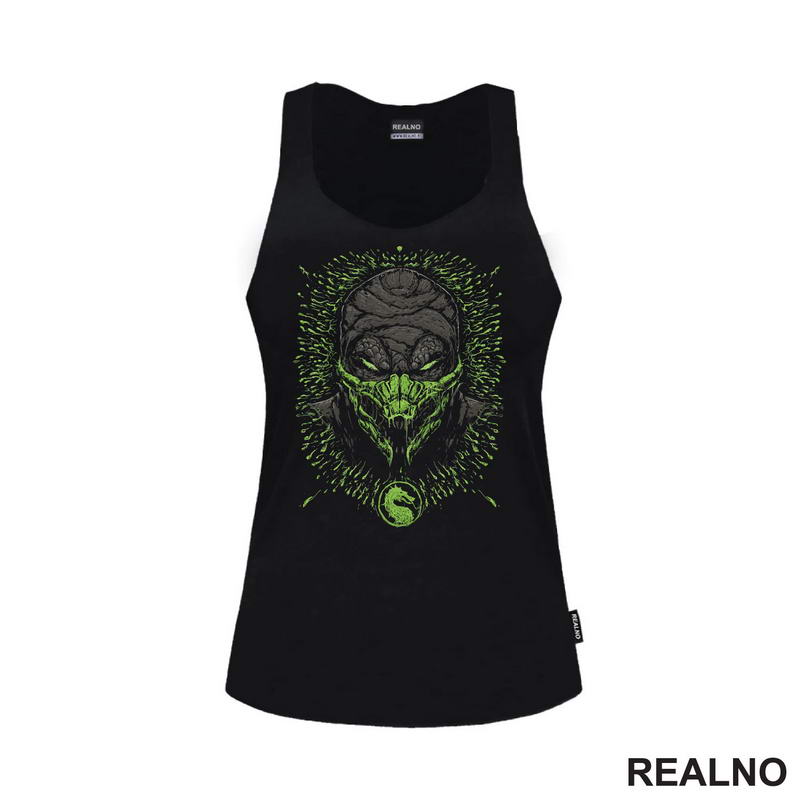 Reptil - Dots - Head - Mortal Kombat - Majica