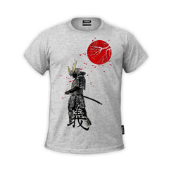 Tree Branch Infront Of The Red Moon - Samurai