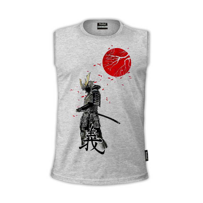 Tree Branch Infront Of The Red Moon - Samurai