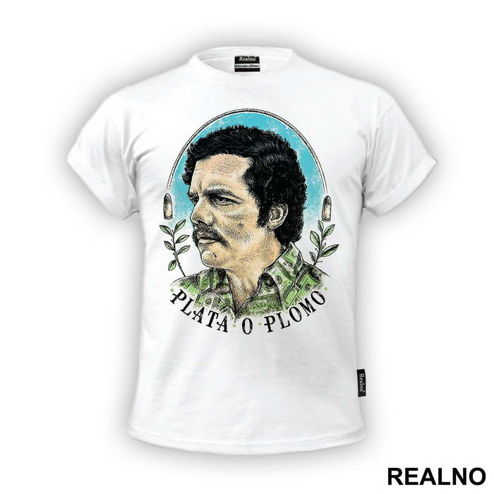 Pablo Portrait Money Shirt - Narcos