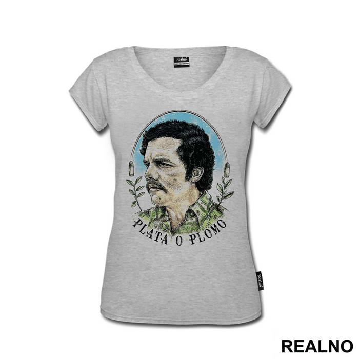 Pablo Portrait Money Shirt - Narcos