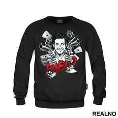 Pablo Red Text - Narcos
