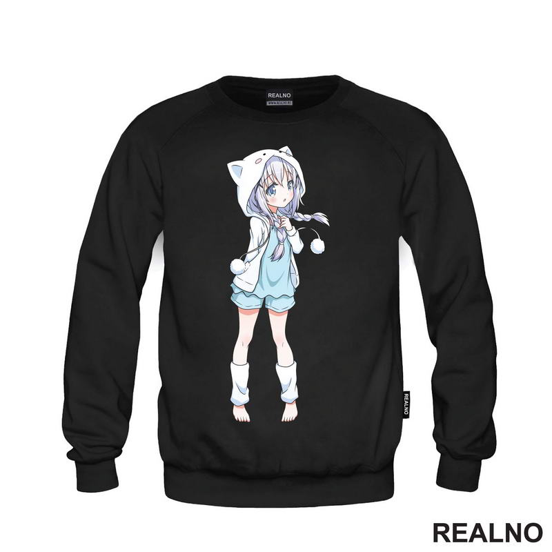 Cute Anime Girl Standing - Anime - Majica