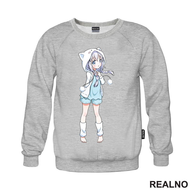 Cute Anime Girl Standing - Anime - Majica