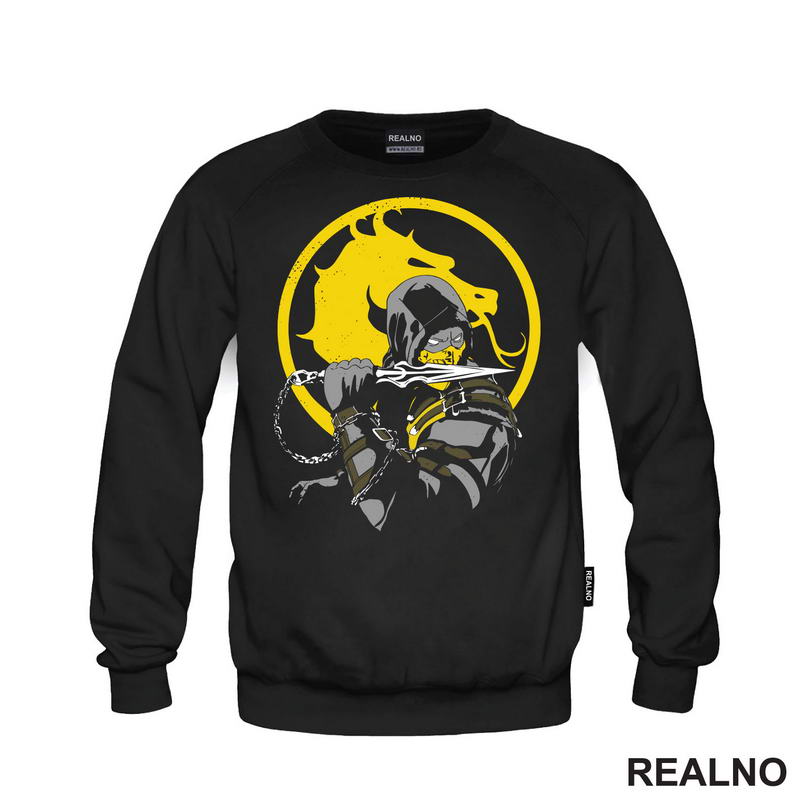 Scorpion And Yellow Logo - Mortal Kombat - Majica