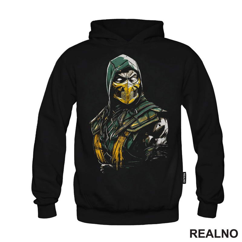 Scorpion Green Lines - Mortal Kombat - Majica