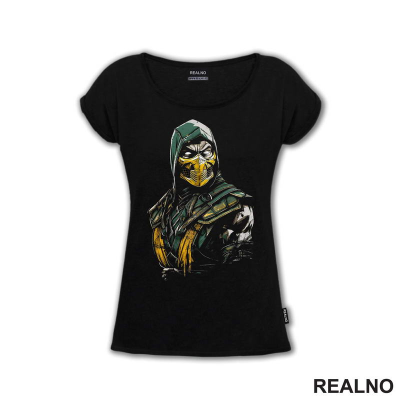 Scorpion Green Lines - Mortal Kombat - Majica