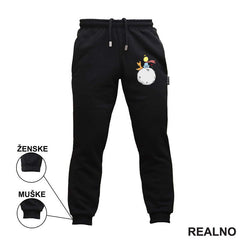 OUTLET Crna ženska trenerka veličine XL - BOOKS - 11353 - T