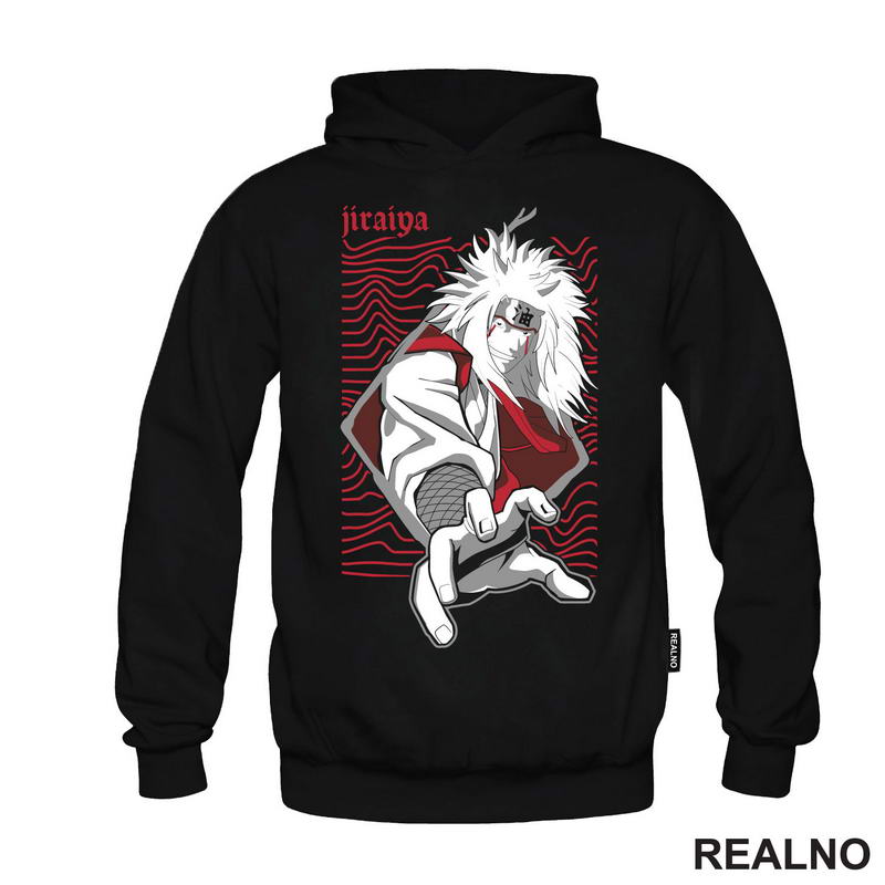 Jiraiya Red Lines - Naruto - Majica