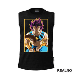 Vegeta Sitting - Gold - Goku - Dragon Ball - Majica
