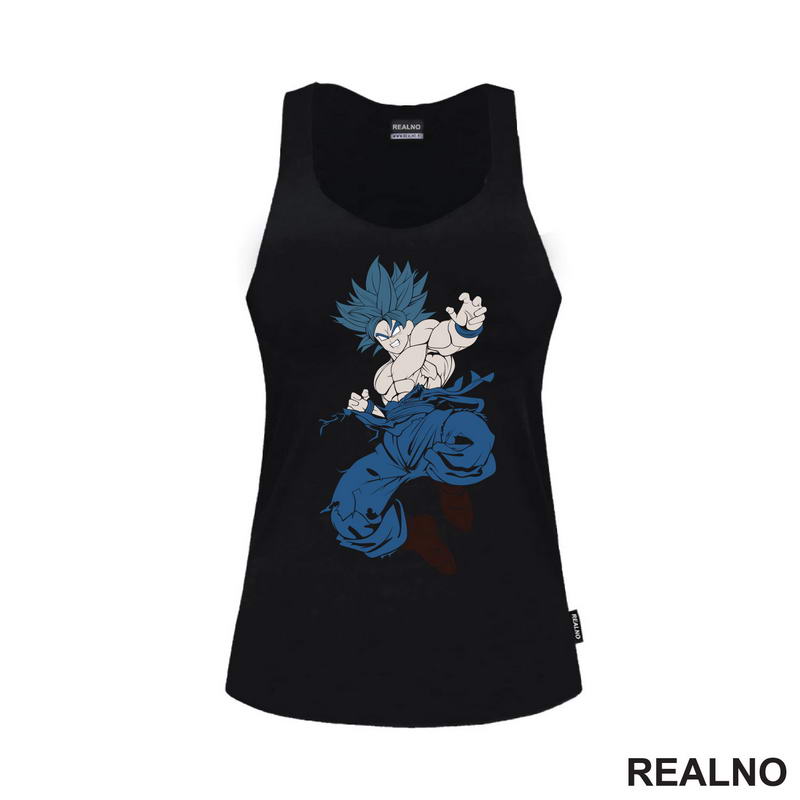 Flying Attack - Blue - Goku - Dragon Ball - Majica