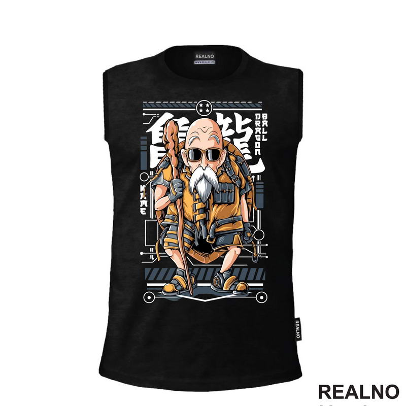 Master Roshi - Blue - Goku - Dragon Ball - Majica