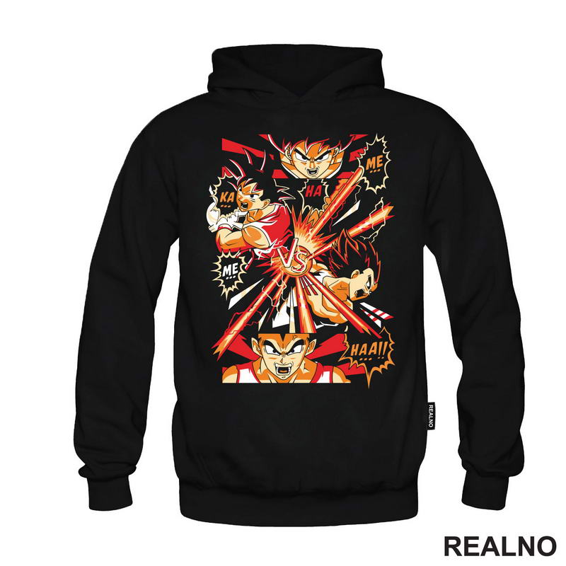 Kamehameha - Red And Orange - Goku - Dragon Ball - Majica