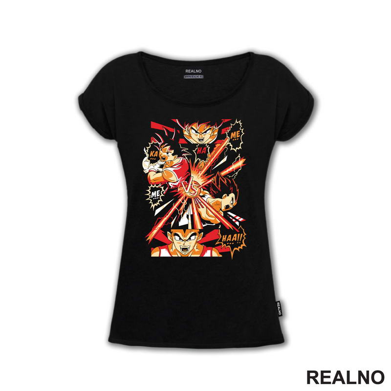 Kamehameha - Red And Orange - Goku - Dragon Ball - Majica