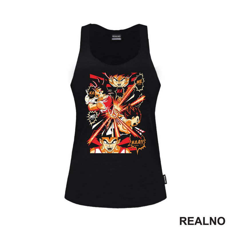 Kamehameha - Red And Orange - Goku - Dragon Ball - Majica