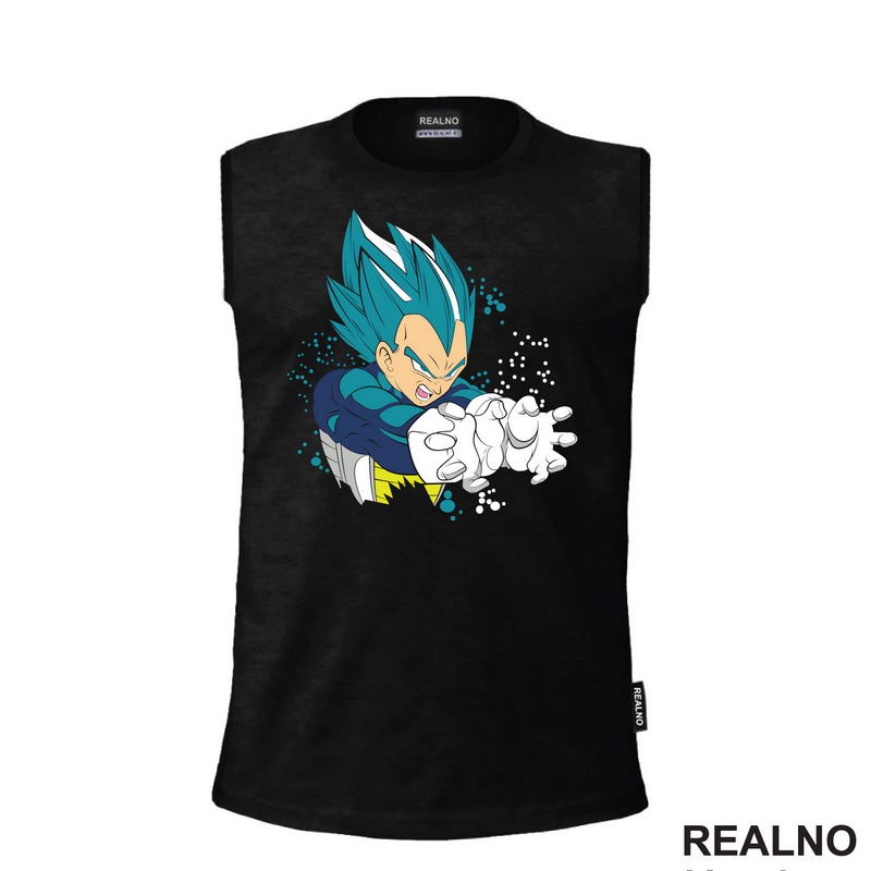 Super Saiyan - Blue - Circles - Goku - Dragon Ball - Majica
