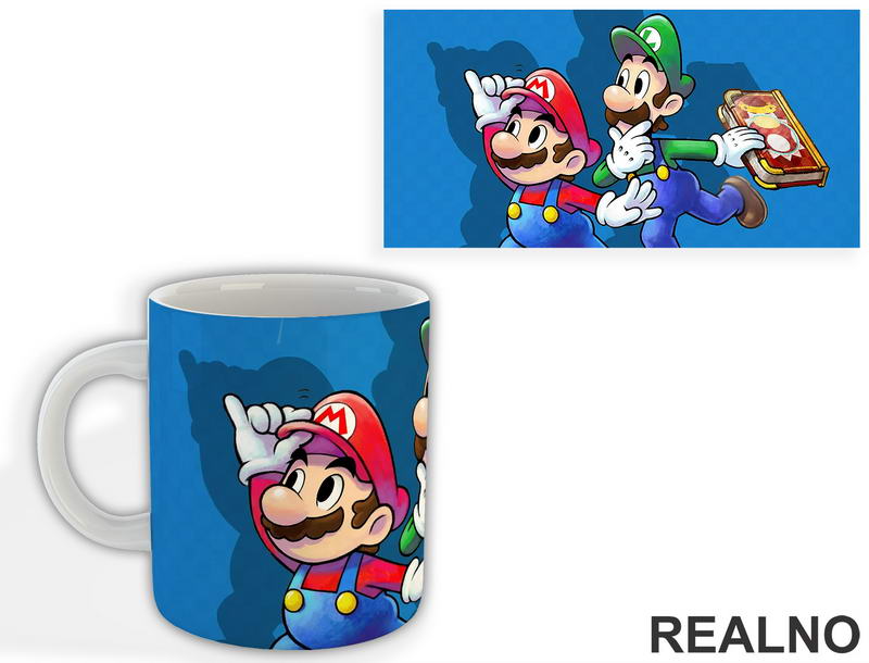Braća - Plava Pozadina - Super Mario - Šolja